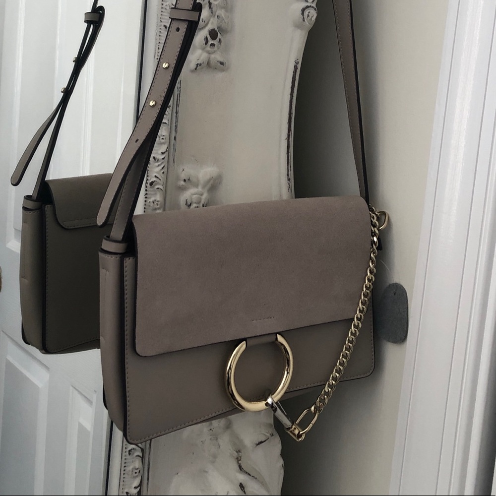 Grey Suede Purse Similar to Faye